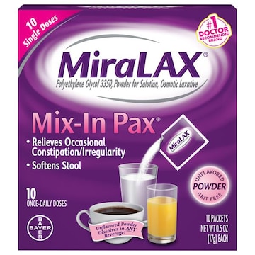 Miralax Osmotic Laxative, Unflavored, Powder
