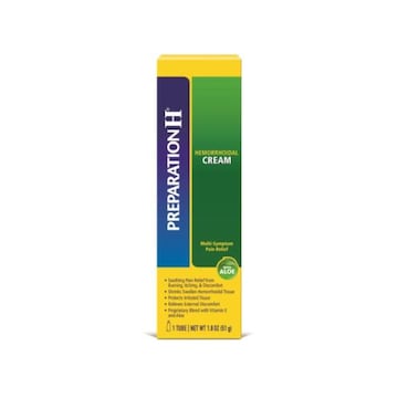 PREPARATION H Hemorrhoid Cream with Aloe for Multi-Symptom Relief - 1.8 Oz Tube
