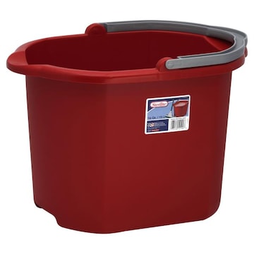 Sterilite Pail, 16 Qt, Classic Red