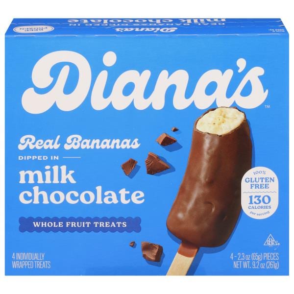 Diana's Bananas Banana Halves, Real, Milk Chocolate | Publix Super Markets