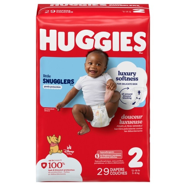Huggies Little Snugglers Disney Baby Size 2 Diapers (12-18 lbs (5