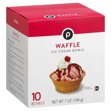 Publix Ice Cream Bowls, Waffle