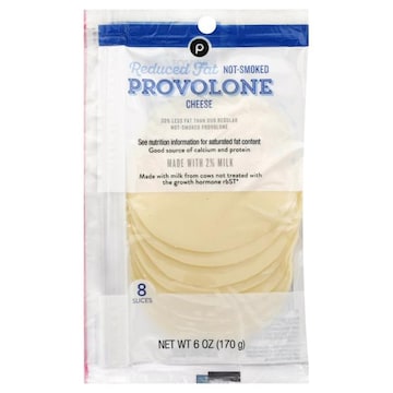 Publix Reduced Fat Not-Smoked Provolone, Cheese Slices