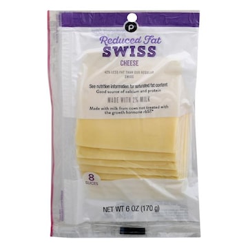 Publix Reduced Fat Swiss, Sliced Cheese
