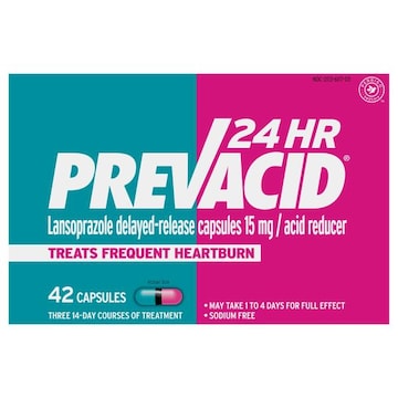 Prevacid Capsules 24 Hr Delayed-Release 15 mg Lansoprazole