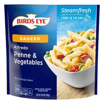 Birds Eye Steamfresh Penne & Vegetables, Alfredo, Sauced