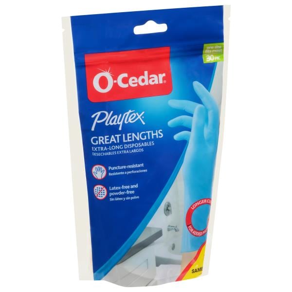 OCedar Playtex Gloves, Disposables, ExtraLong, Great Lengths Publix