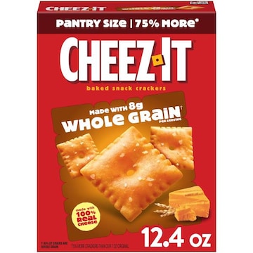 Cheez-It Cheese Crackers Made with Whole Grain, Baked Snack Crackers