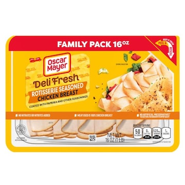 Oscar Mayer Deli Fresh Rotisserie Seasoned Chicken Breast Sliced Lunch Meat Family Size
