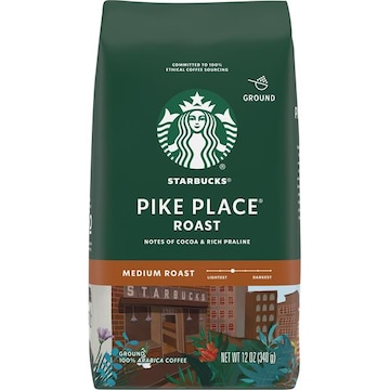 Starbucks Coffee, 100% Arabica, Ground, Medium Roast, Pike Place Roast