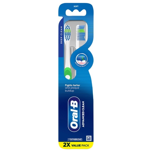 Oral-B Advanced Clean Deep Clean Soft Toothbrushes Value Pack