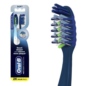 Oral-B CrossAction Toothbrushes, Soft, 2 Value Pack