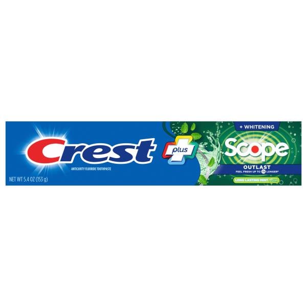 Crest Toothpaste, Fluoride, Anticavity, Long Lasting Mint | Publix ...