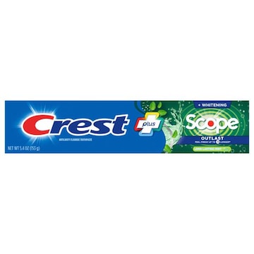 Crest Plus Scope Outlast Anticavity Fluoride Long Lasting Mint Toothpaste