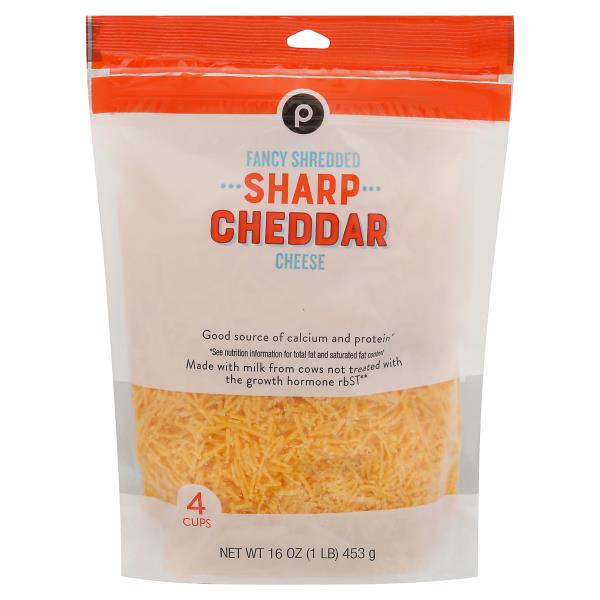 Publix Fancy Sharp Cheddar, Shredded Cheese | Publix Super Markets