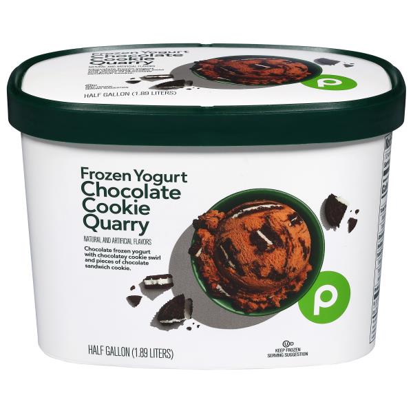Publix Frozen Yogurt, Premium, Chocolate Cookie Quarry Publix Super