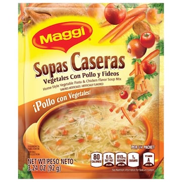 Maggi Soup Mix, Vegetable Pasta & Chicken Flavor, Home-Style