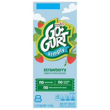 Go-Gurt Simply Yogurt, Low Fat, Strawberry