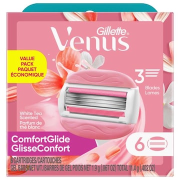 Gillette Venus ComfortGlide White Tea Scented Cartridges Value Pack