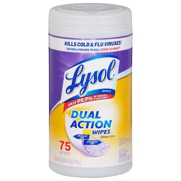 LYSOL® Wet Wipes, Dual Action, Citrus Scent