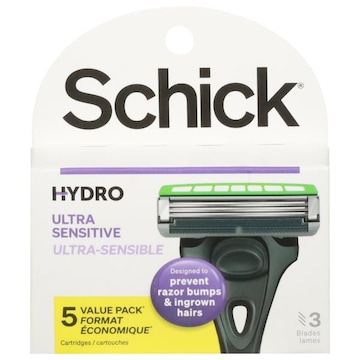 Schick Cartridges, Hydro, Ultra Sensitive, Value Pack