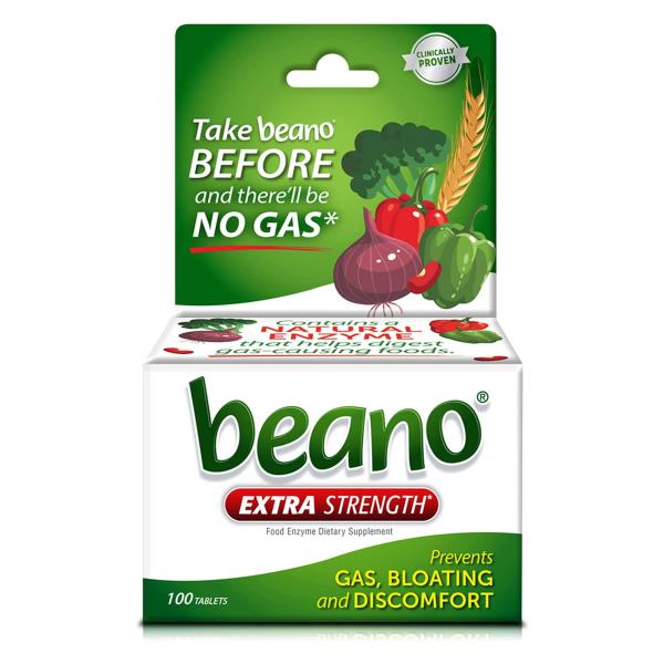 Beano Ultra 800 Gas Prevention & Digestive Enzyme Supplement, Extra