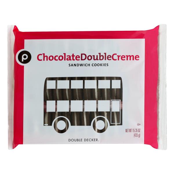 Publix Sandwich Cookies, Chocolate Double Creme Publix Super Markets