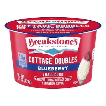 Breakstone's Cottage Doubles, Small Curd, 2% Milkfat, Lowfat, Blueberry