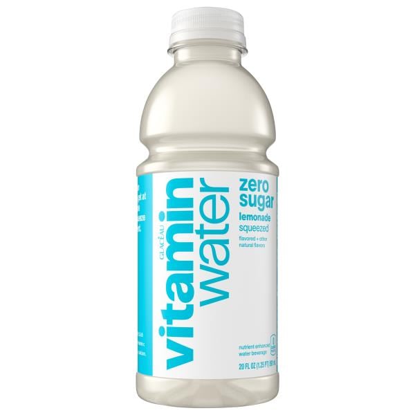 Vitaminwater Squeezed Water Beverage, Zero Sugar, Lemonade Flavored