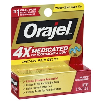 Orajel Toothache & Gum, Instant Pain Relief, Gel