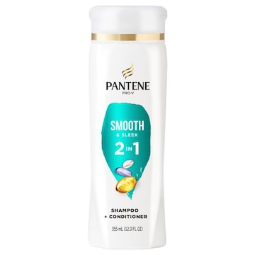 Pantene Pro-V Shampoo + Conditioner, 2 in 1, Smooth & Sleek