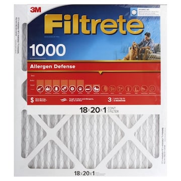 3M Air Cleaning Filter, Electrostatic, MPR 1000, Allergen Defense