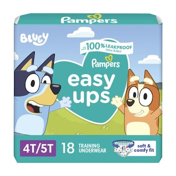 Pampers Easy Ups Training Underwear Boys Size 6 4T-5T