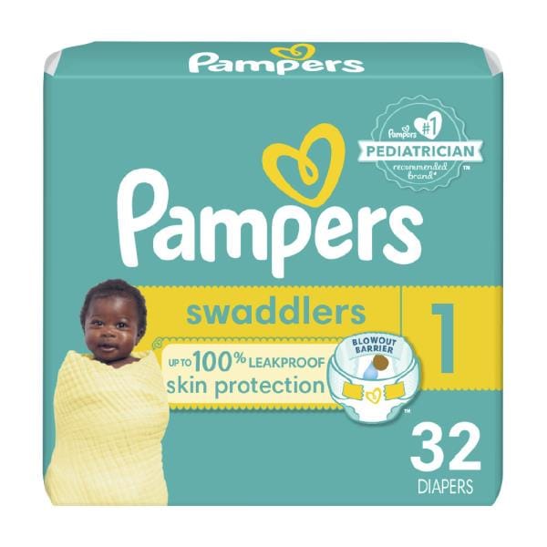 Pampers Swaddlers Diapers, Size 1 | Publix Super Markets