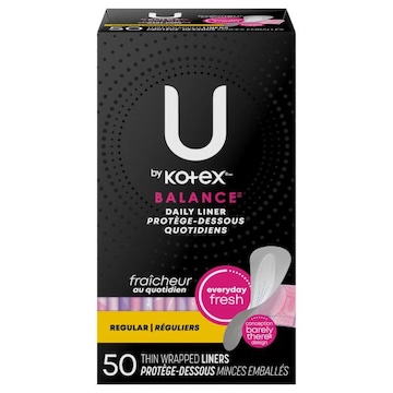 U by Kotex Balance Thin Wrapped Regular Daily Liners