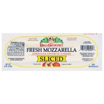 BelGioioso Cheese, Sliced, Fresh Mozzarella