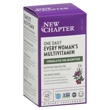 New Chapter Whole-Food Multivitamin, Every Women's One Daily, Tablets