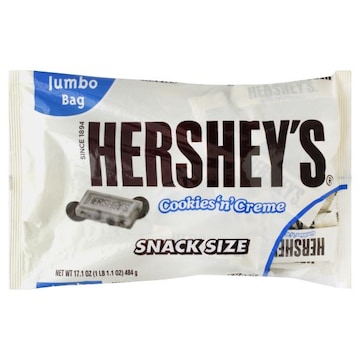 Hershey's Candy Bars, Cookies 'n' Creme, Snack Size, Jumbo Bag