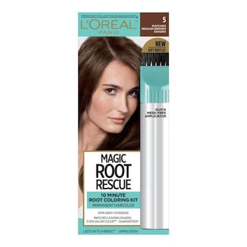 L'Oreal Paris Magic Root Permanent 10 Minute Root Hair Coloring Kit 5 Medium Brown