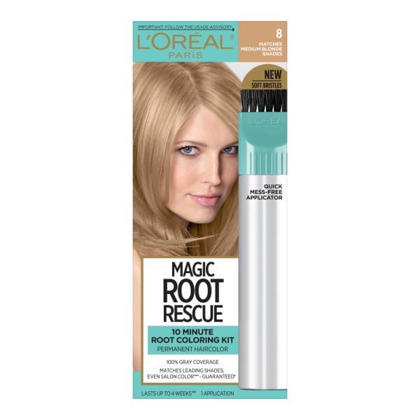 L'Oreal Paris Magic Root Rescue 10 Minute Root Hair Coloring Kit 8 ...