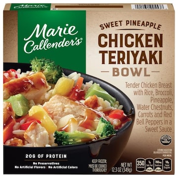 Marie Callender's Chicken Teriyaki Bowl, Sweet Pineapple