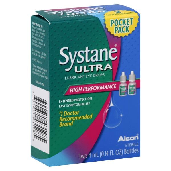 Systane Ultra Eye Drops, Lubricant, High Performance, Pocket Pack ...