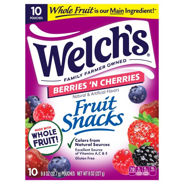 Welch's Berries 'N Cherries Fruit Snacks | Publix Super Markets