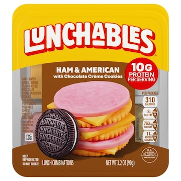 Lunchables Ham & American with Chocolate Creme Cookies