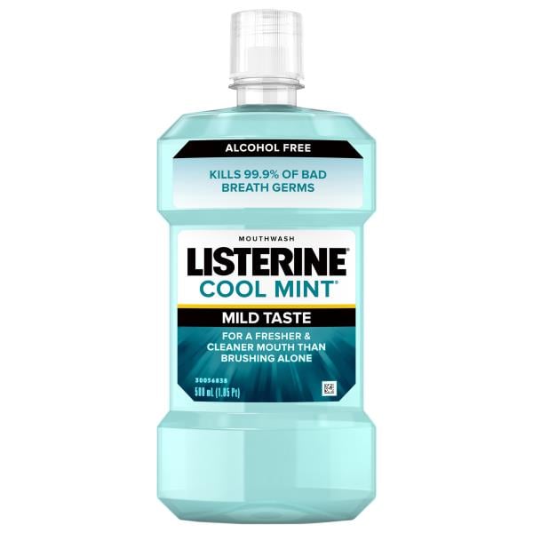 Listerine Mouthwash, Zero Alcohol, Cool Mint | Publix Super Markets