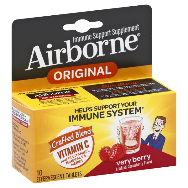 Airborne Immune Support Very Berry Original Effervescent Tablets