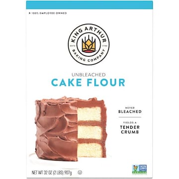 King Arthur Baking Company Cake Flour Unbleached and Unenriched, Non-GMO Project Verified, No Preservatives, 2 Lbs