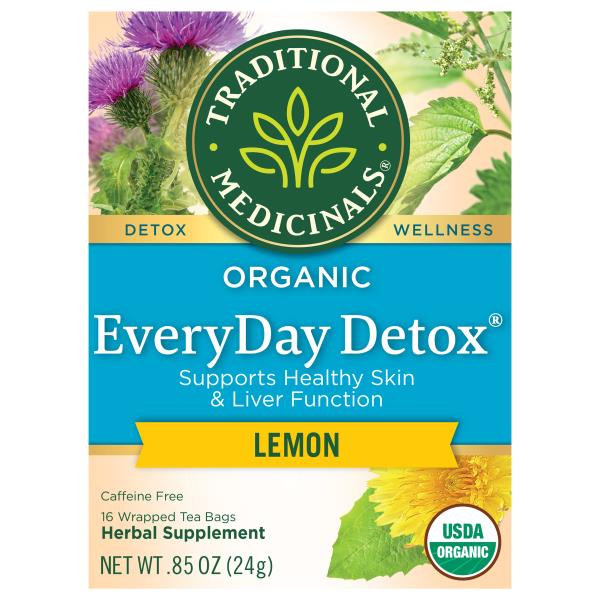Traditional Medicinals Organic Caffeine Free Tea Bags Lemon
