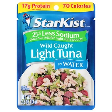 Starkist E.V.O.O. 25% Less Sodium Wild Caught Light Tuna in Water