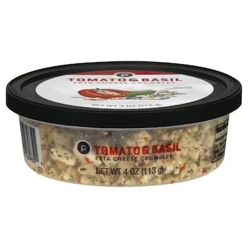 Publix Basil & Tomato, Crumbled Feta Cheese